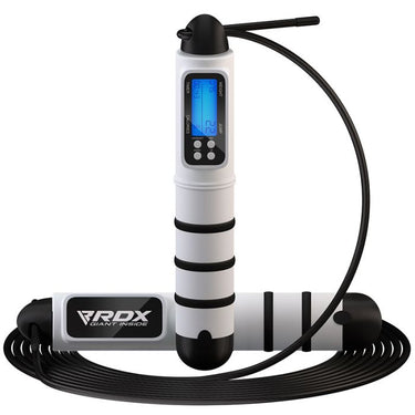 RDX CONTADOR DIGITAL DE EJERCICIOS Y QUEMA DE CALORÍAS CUERDA DE SALTAR AJUSTABLE DE 10.3 FT